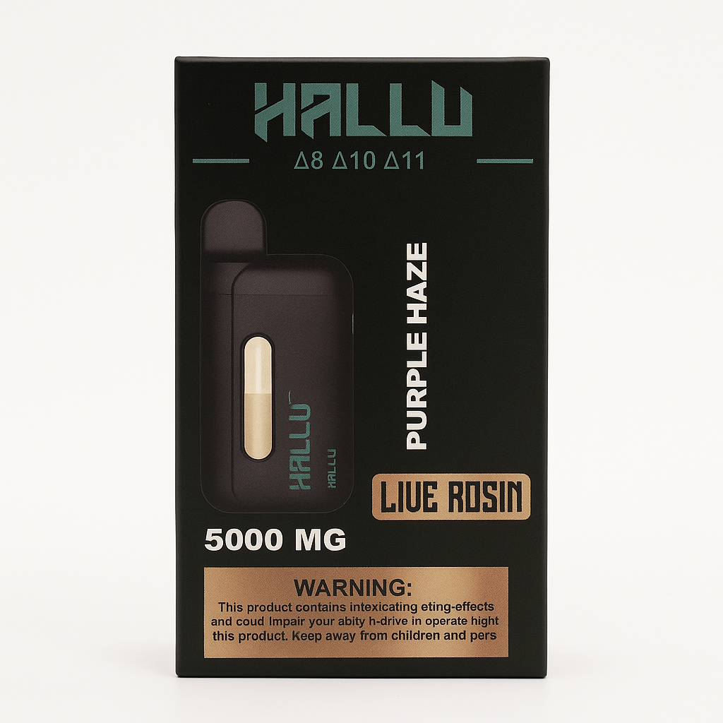 Pod Thc Hallu Labz • Purple Haze Live Resin - 5000 Mg + Kit Limpeza