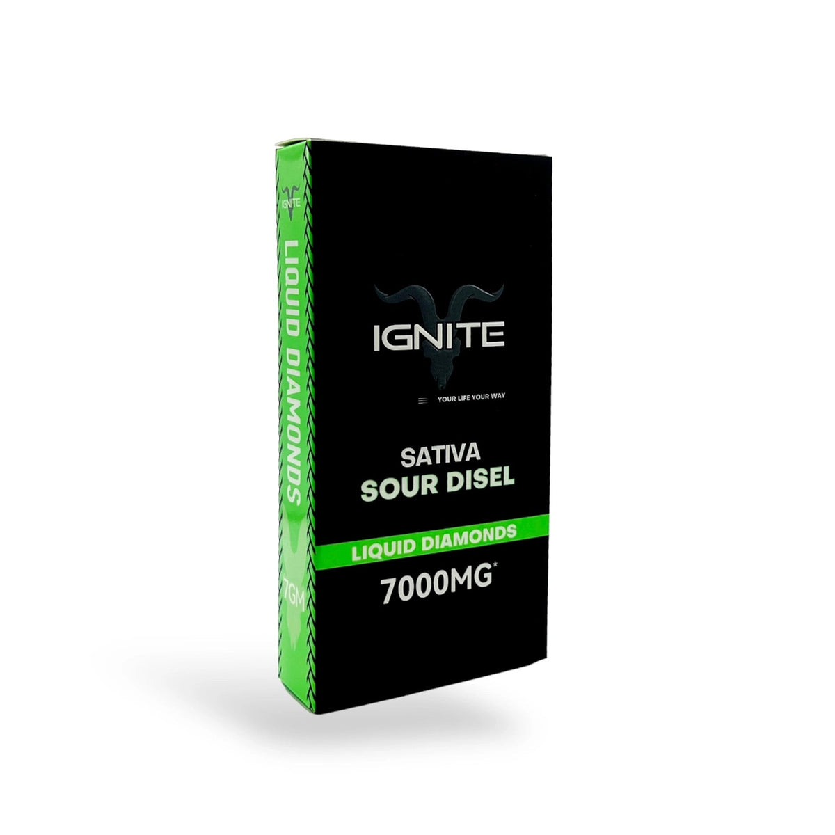 Pod Thc Ignite • Sativa Sour Disel - 7000mg  Liquid Diamond
