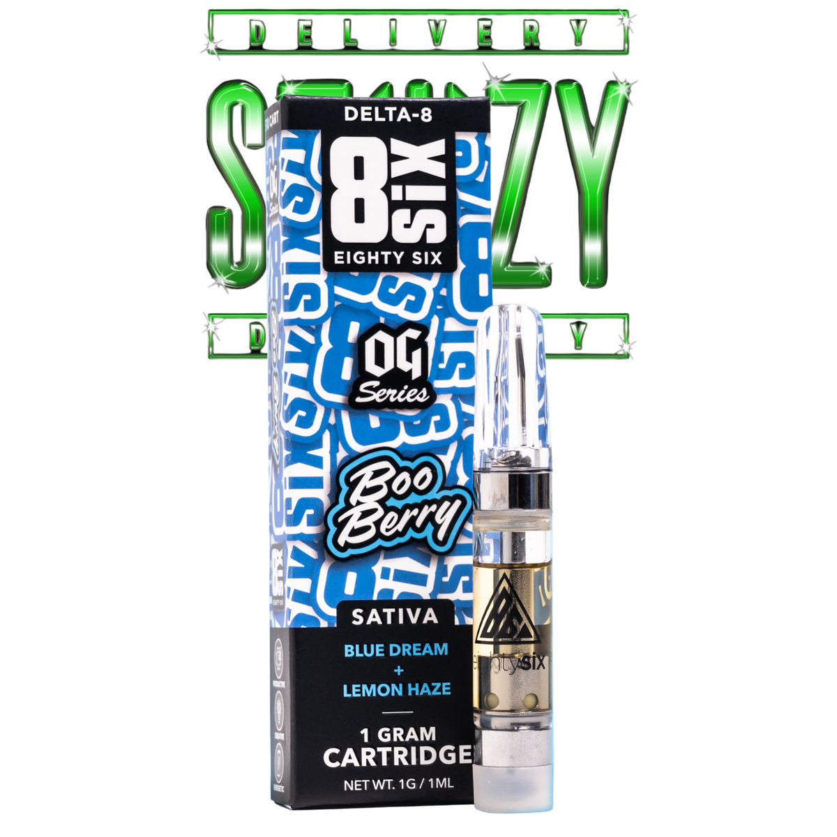 Cartucho Thc Boo Berry Delta-8 THC  (Blue Dream)