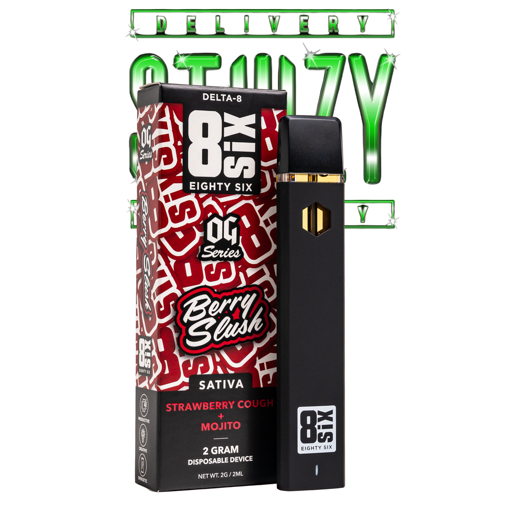 POD THC | Berry Slush Delta-8 (Strawberry Cough)