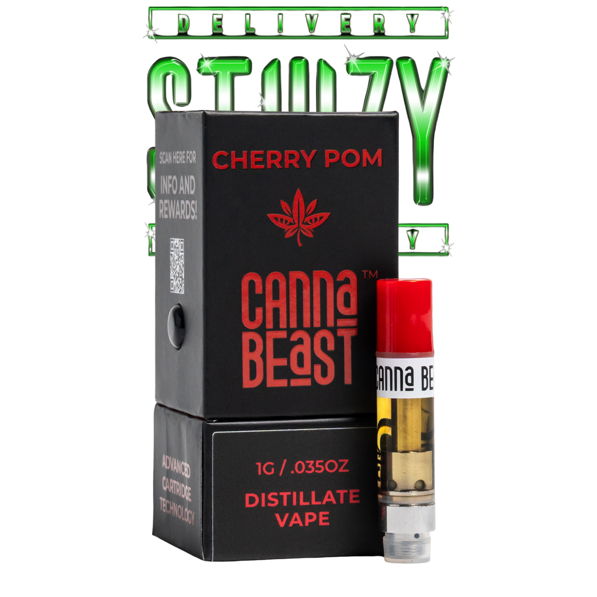 Refil Thc Canna Beast –  Cherry Pom Delta-9 THC