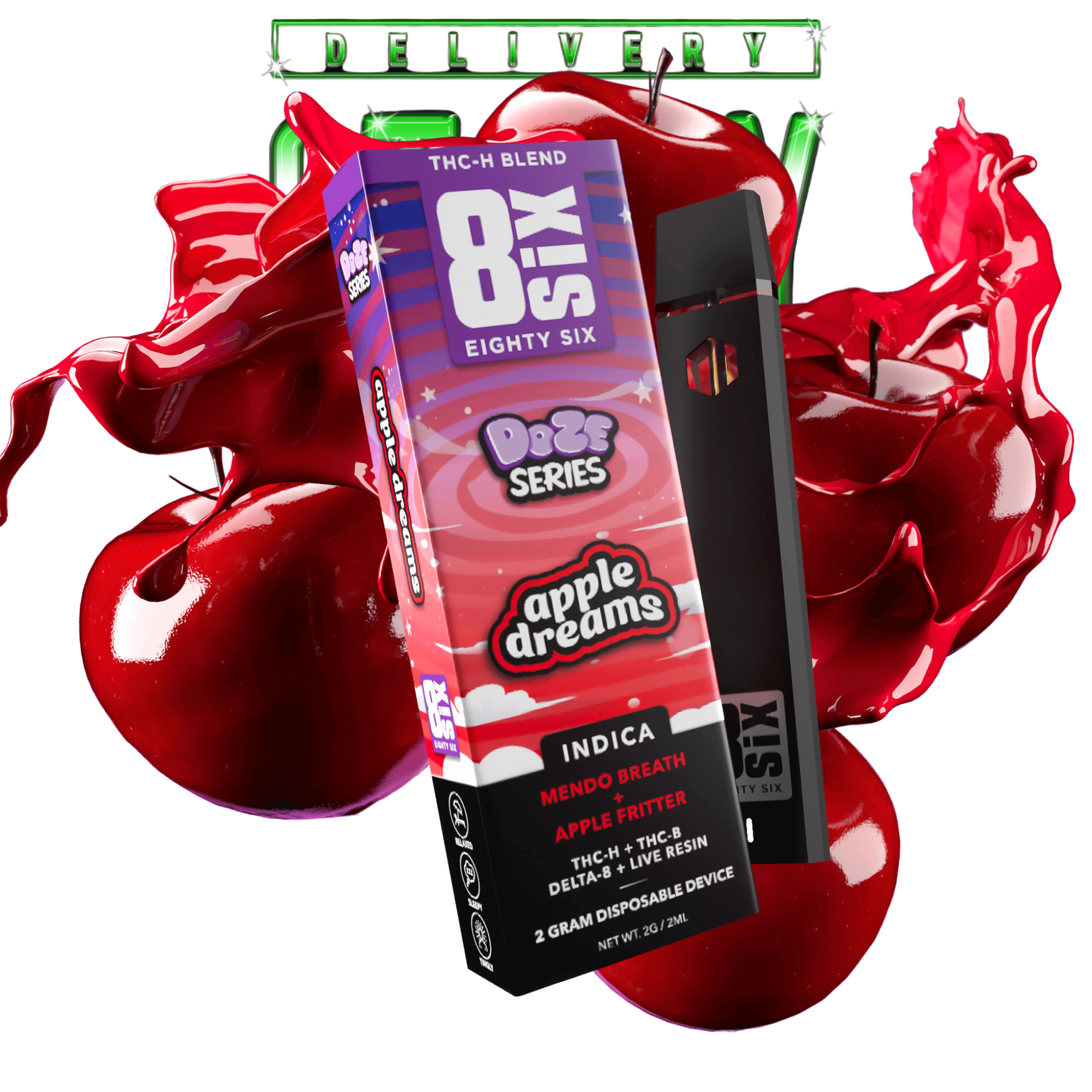 POD THC - Apple Dreams - THCh 2G (Mendo Breath)