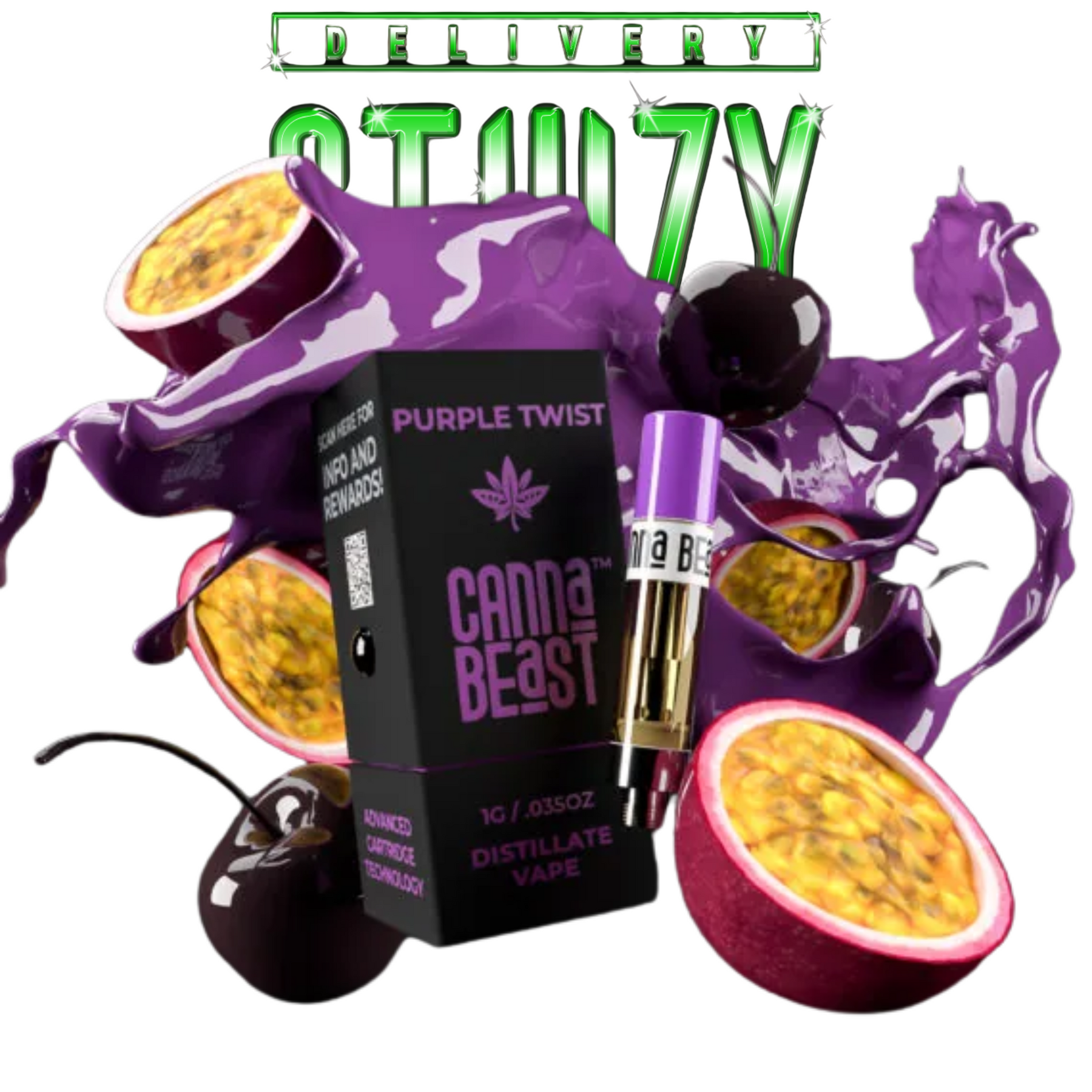 Cartucho Thc Canna Beast – Purple Twist Delta-9 THC