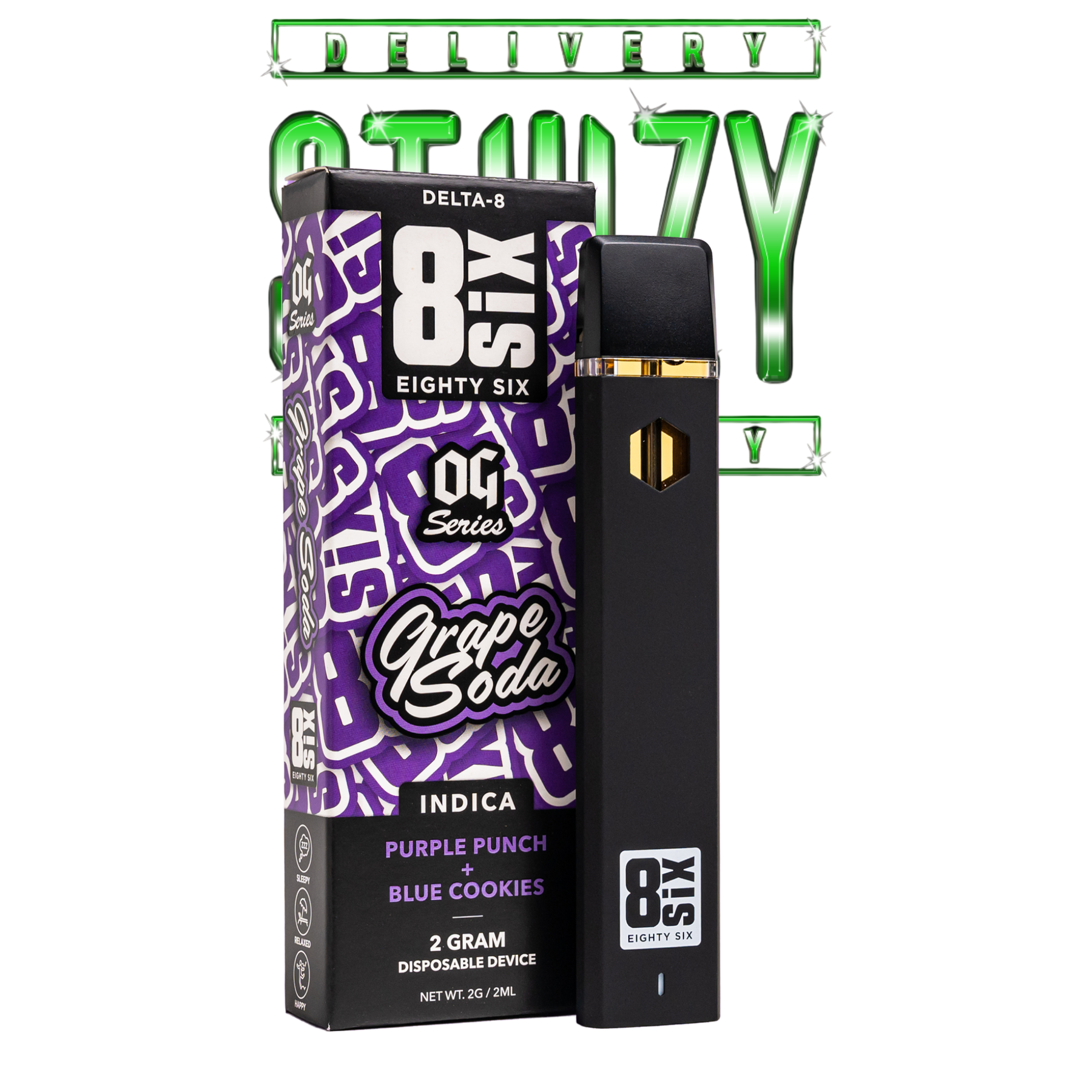 POD THC - Grape Soda Delta-8 THC 2G  (Purple Punch)