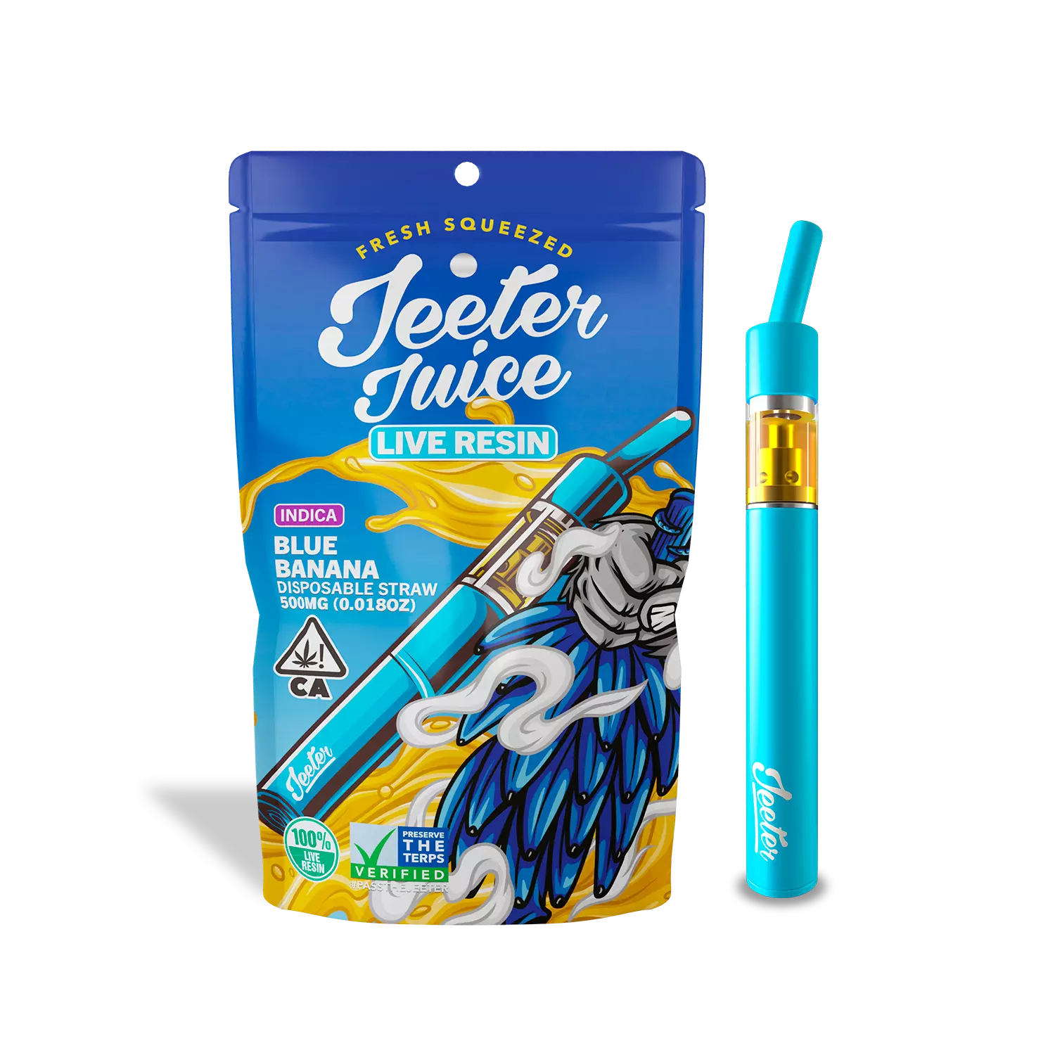 Pod Thc Jeeter Juice • Blue Banana -| Indica | 90,2%