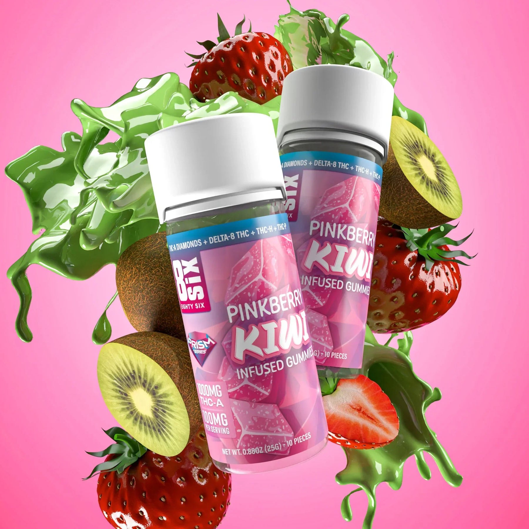 GOMAS THC - Pinkberry Kiwi 1000MG THCa