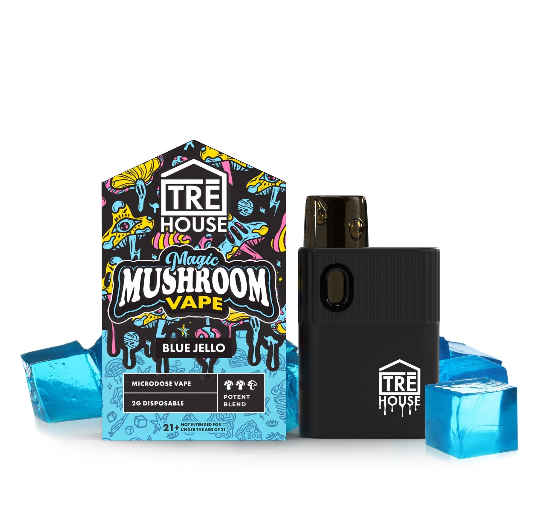 Pod Thc TRE House • Microdose Magic Mushroom Pen – Blue Jello – 2g